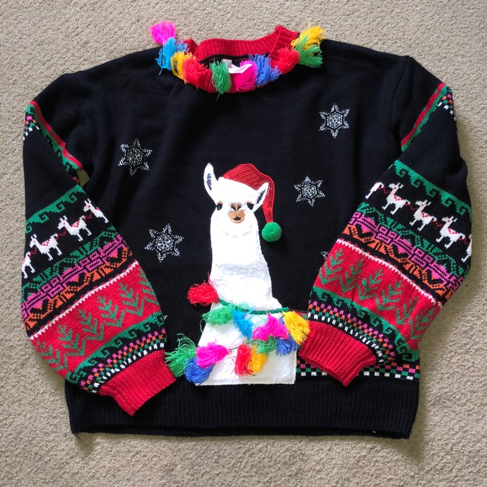Llama Christmas Sweater